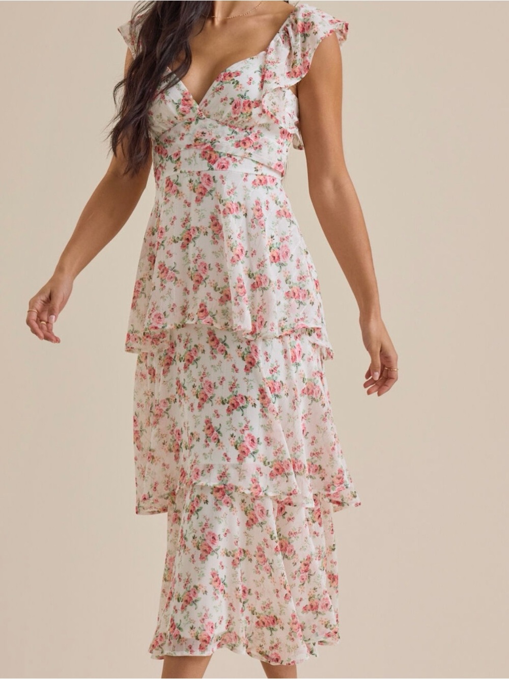 NEW Altar’d State Nini Floral Maxi Dress Size Large NWT